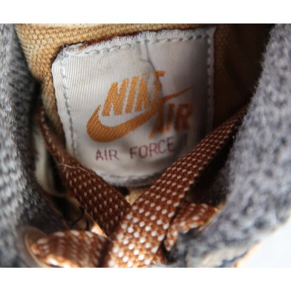 Nike Shoes 6Y Air Force 1 Low Carhartt WIP Ale Brown GS Sneakers Canvas Corduroy - Picture 16 of 16